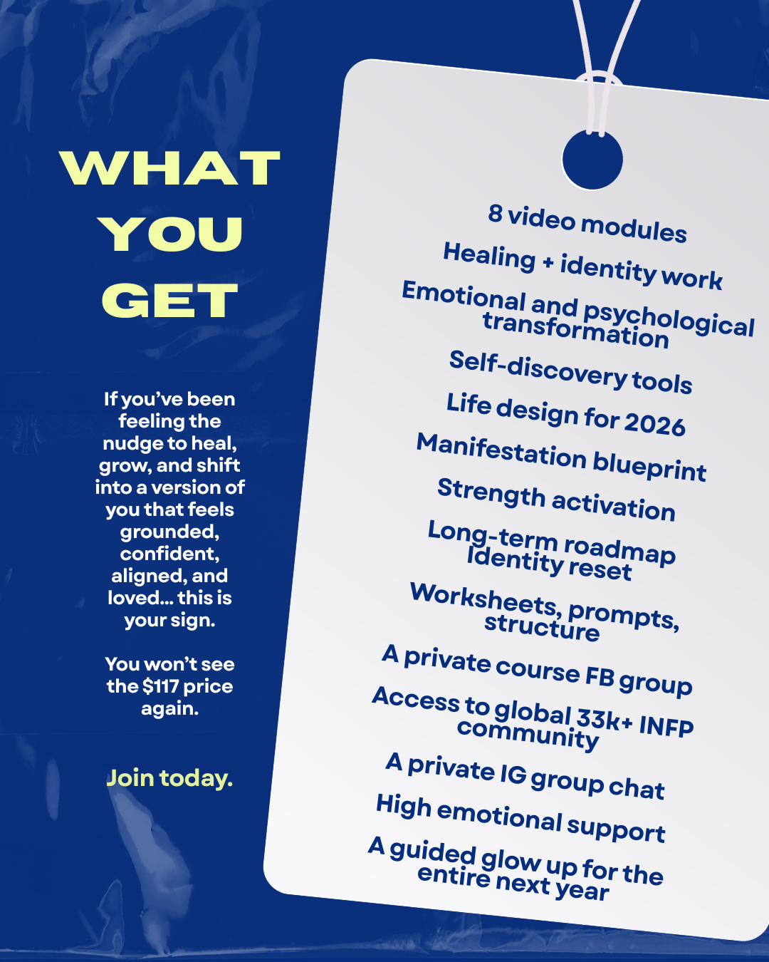 The INFP 2026 Glow Up Course