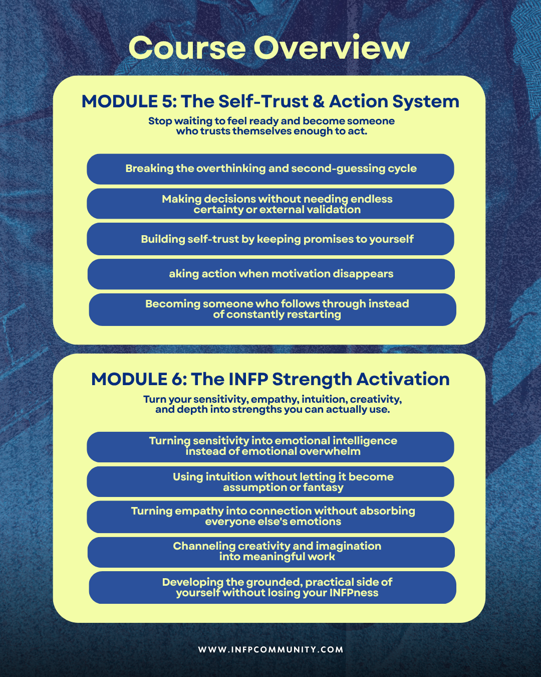 Pre-Enroll The INFP 2027 Glow Up Course