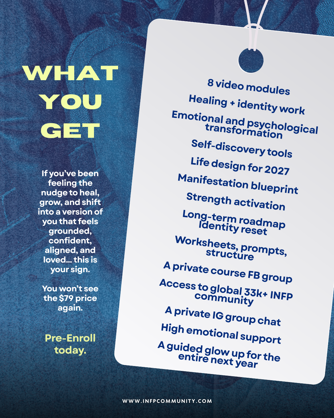 Pre-Enroll The INFP 2027 Glow Up Course